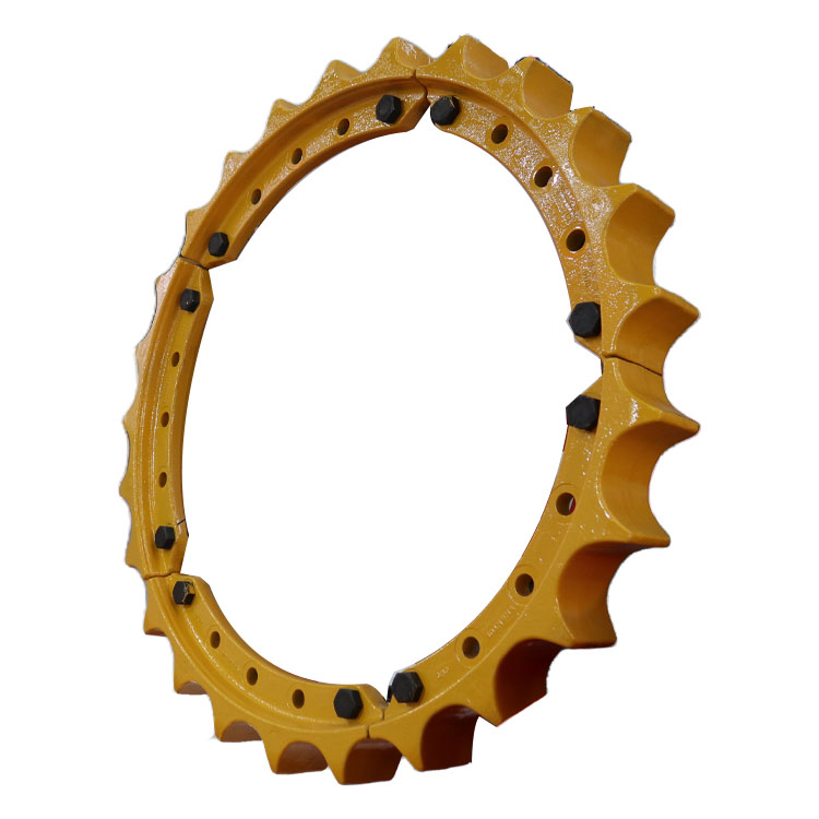 E325 CAT Excavator Undercarriage Driving Gear Ring Excavator Drive Sprocket Rim